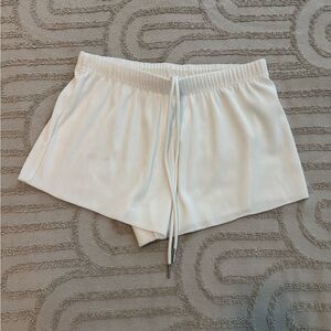 Women's White Casual Shorts